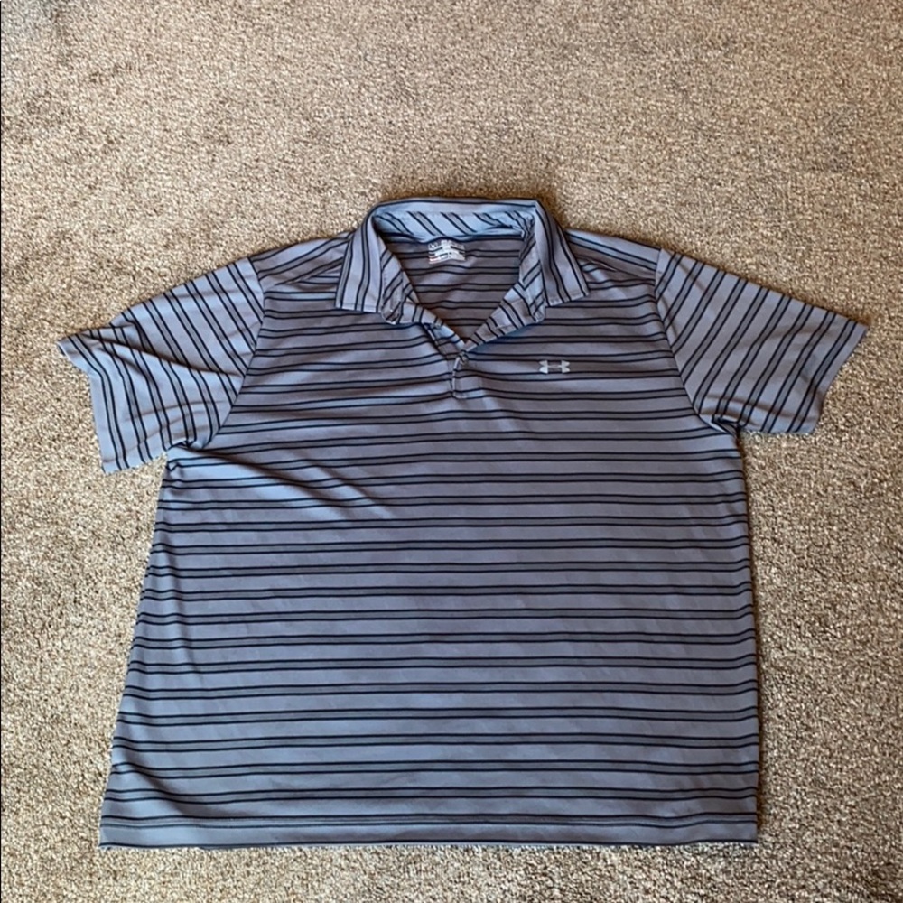 Under Armour Heat Gear Striped Polo